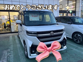 K様、スペーシアカスタムのご納車おめでとうございます！